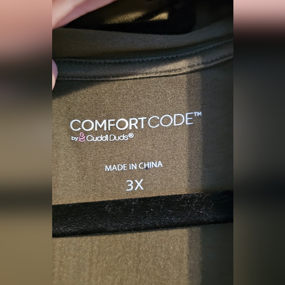 Cuddl Duds Comfort Code Dark Olive Cardigan 3X - Picture 4 of 7